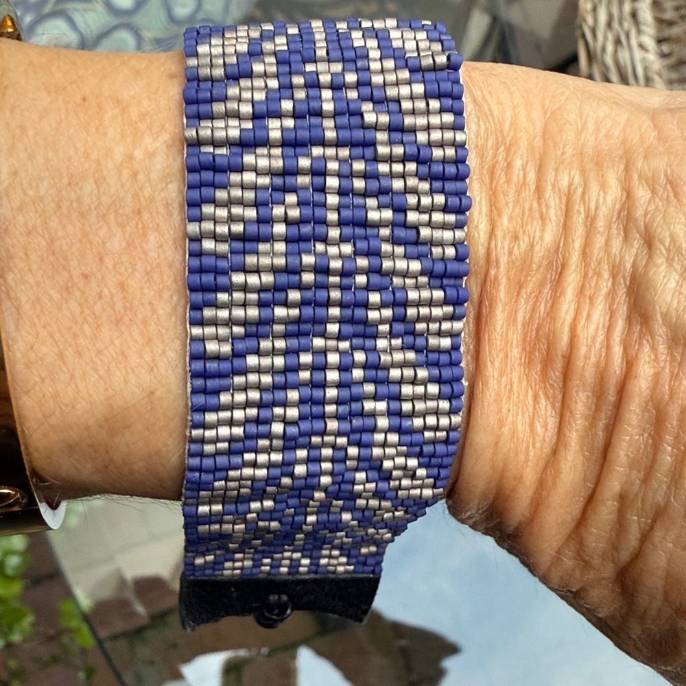 Chan Luu Blue and White Beaded Bracelet